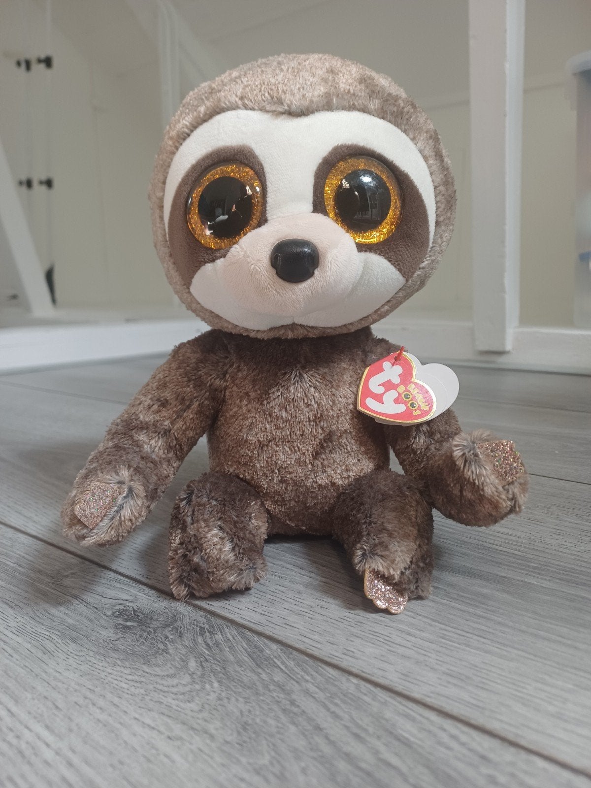 Ty Beanie Boo's Dangler de Luiaard Knuffel - 25 cm, Overige karakters, Overige typen, Ophalen of Verzenden, Middelgroot (20 tot 80 cm)
