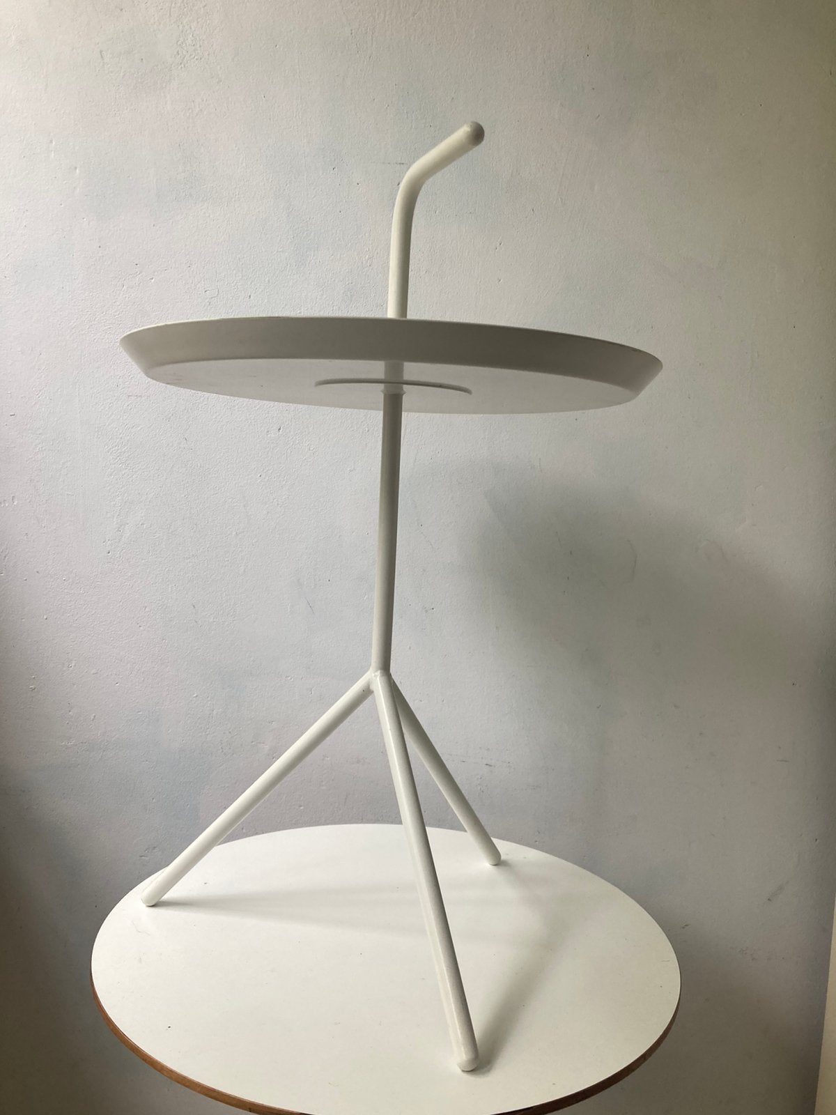 HAY DLM bijzettafel, wit, 43 cm hoog, diameter 38 cm, Ophalen, Zo goed als nieuw