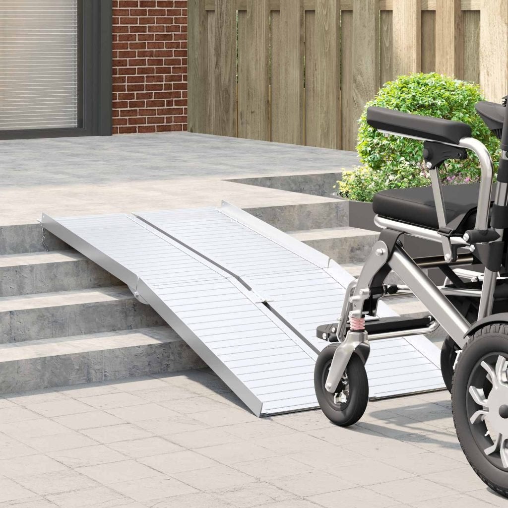 Rolstoeloprijplaat opvouwbaar 152 cm aluminium GRATIS BZRGD!, Verzenden, Nieuw, Nvt, Nvt