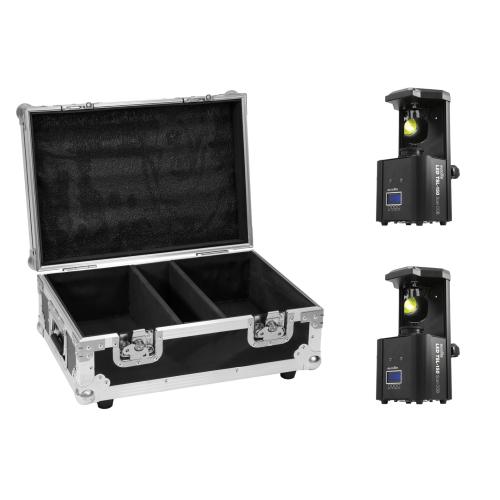 EUROLITE Set 2x LED TSL-150 Scan COB + Flightcase, Geluidgestuurd, ., Nieuw, Ophalen of Verzenden