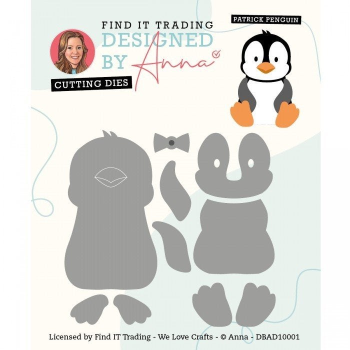 Designed by Anna Mix and Match Cutting die Patrick Penguin, Dieren, ., Nieuw, Ophalen of Verzenden