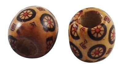 50 x Kralen hout 16x17mm nr.02, Info@hobbymagic.nl, Kraal, Hobbymagic, Nieuw