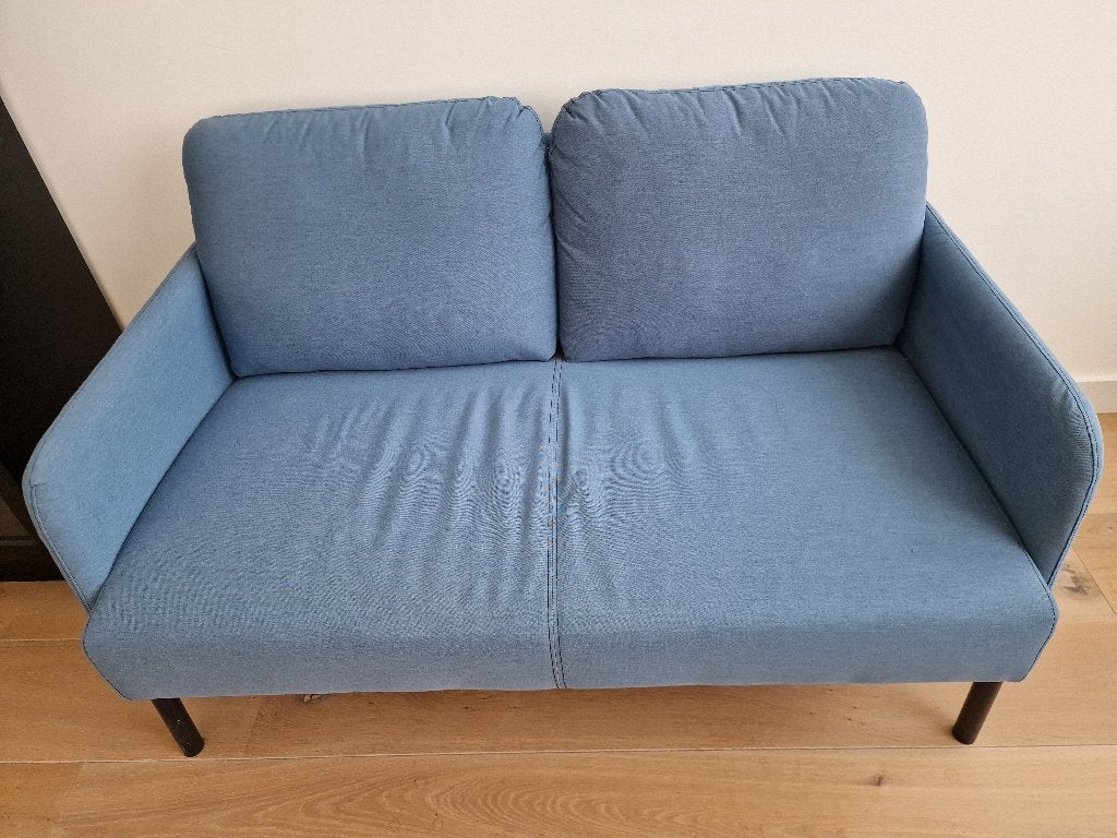 Sofa Blue/Sofa Blauw, Huis en Inrichting, Banken | Sofa's en Chaises Longues, Ophalen, Tweepersoons, 75 tot 100 cm, Zo goed als nieuw