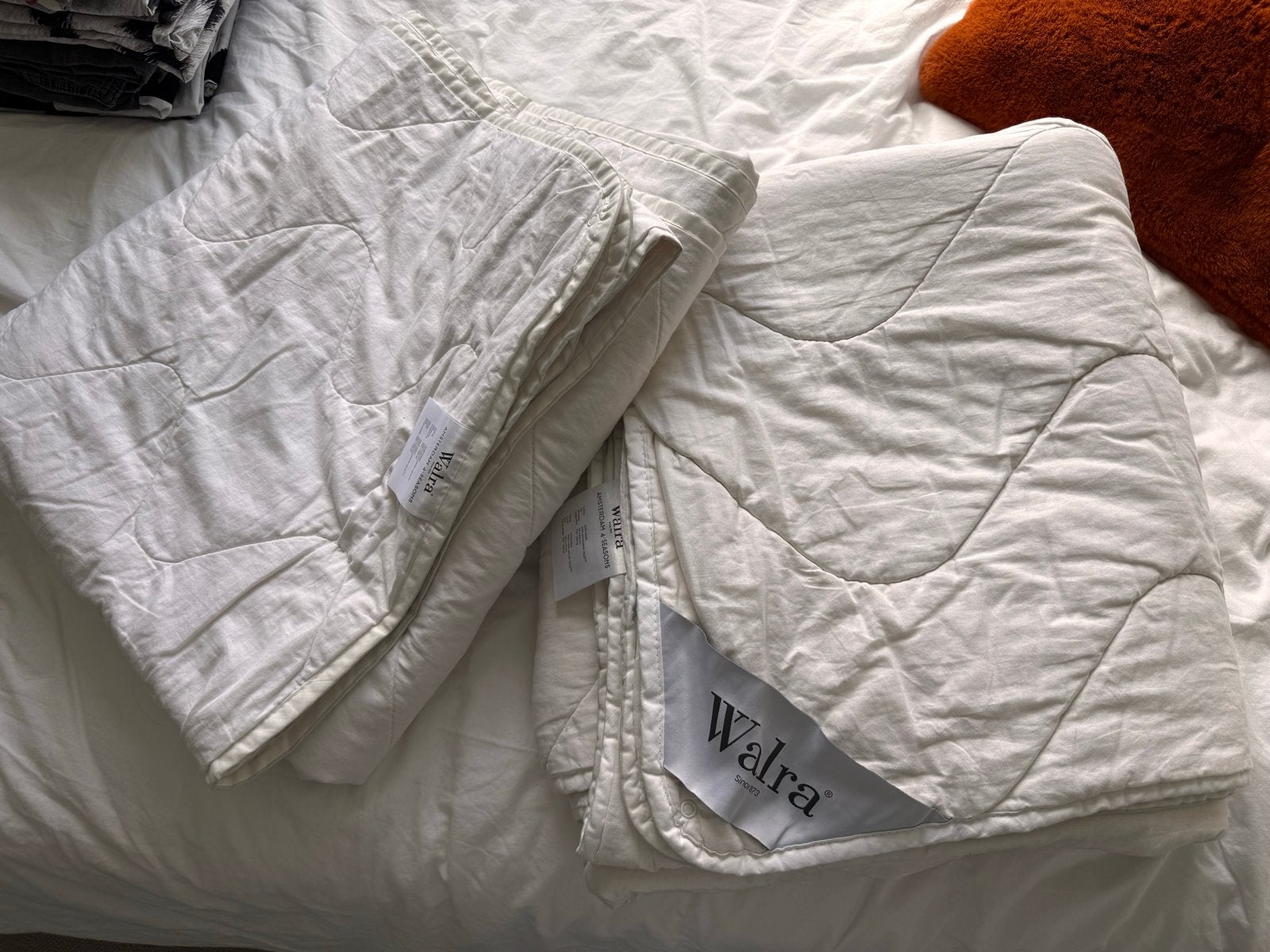 Walra 4-seizoenen dekbed 140x200cm + dekbedovertrekken, Huis en Inrichting, Gebruikt, Eenpersoons, Meerkleurig, Beddengoedset