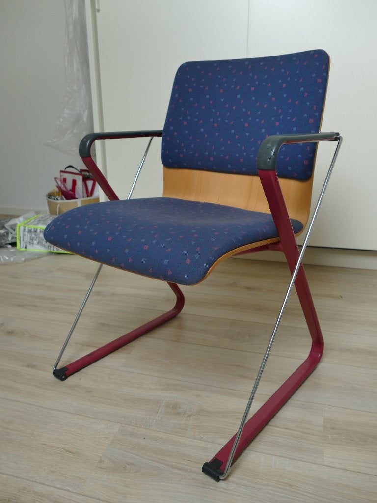 stoel vergaderstoelen, Ophalen, Gebruikt, Blauw, Overige materialen