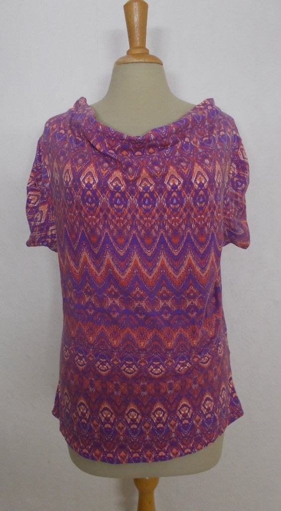 Leuke print top van Ayacucho! L, Maat 42/44 (L), Zo goed als nieuw, Korte mouw, Meerkleurig