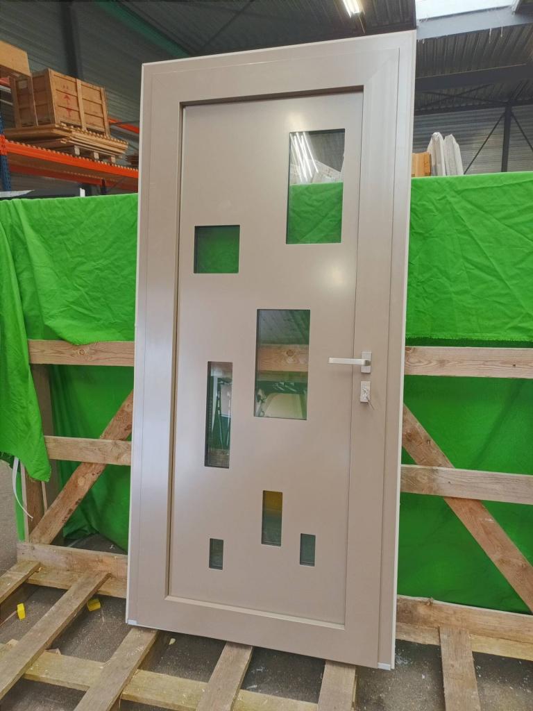 Aluminium Voordeur volpaneel  b99 x h215 cm -2215-, Doe-het-zelf en Verbouw, Niet ingevuld, 80 tot 100 cm, 215 cm of meer, Niet ingevuld