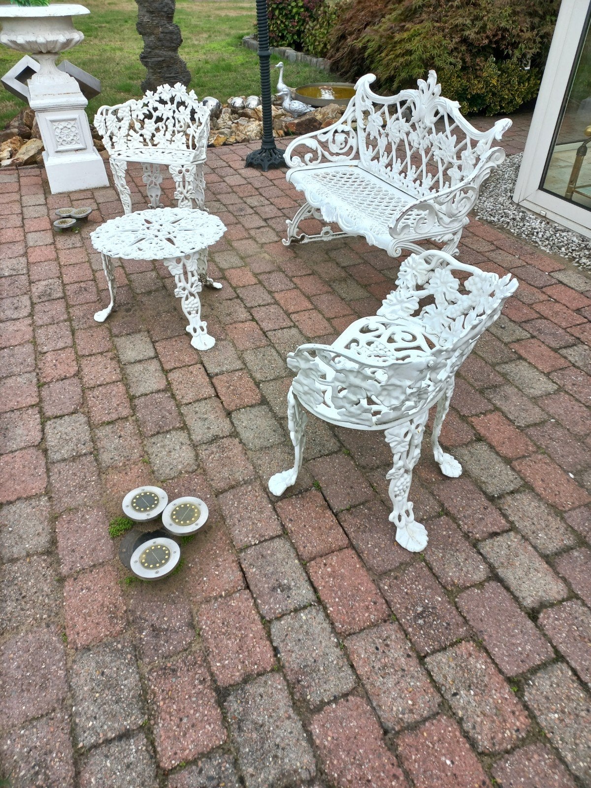 Tuinmeubilair, Tuin en Terras, Gebruikt, Aluminium, Ophalen, 2 zitplaatsen