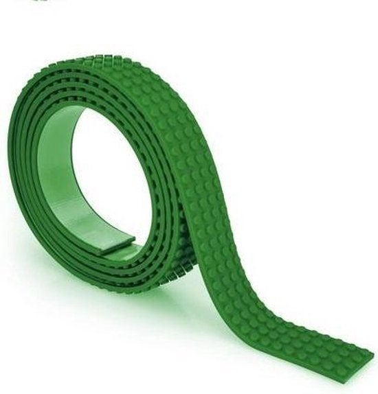 Flexibel bouwblokjes speelgoedtape met noppen 2 meter groen., Ophalen of Verzenden, Zo goed als nieuw, Overige merken