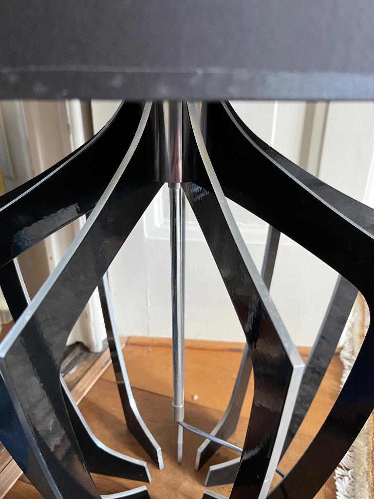 Lama lamp aluminium, Zwart, Rond, Ophalen of Verzenden, Zo goed als nieuw