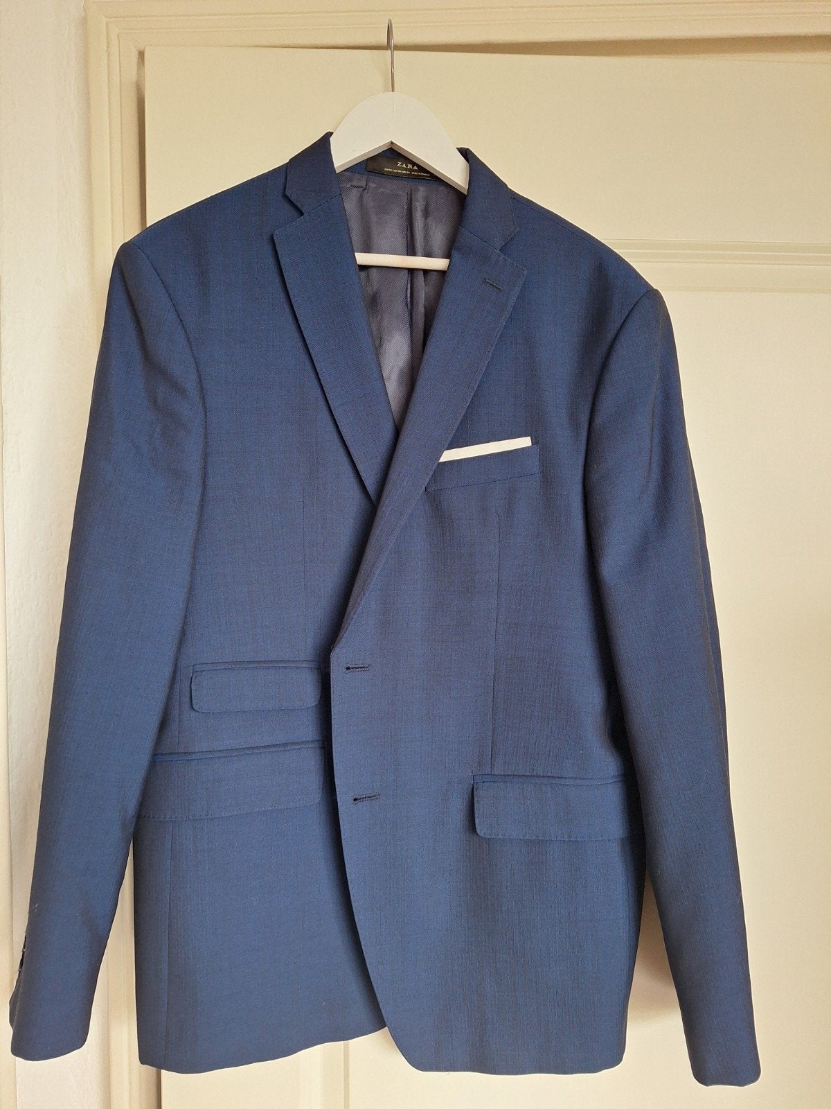 Donkerblauw Zara Colbert Maat 54 - Nette Gelegenheid, Kleding | Heren, Kostuums en Colberts, Maat 52/54 (L), Zara, Blauw, Ophalen of Verzenden