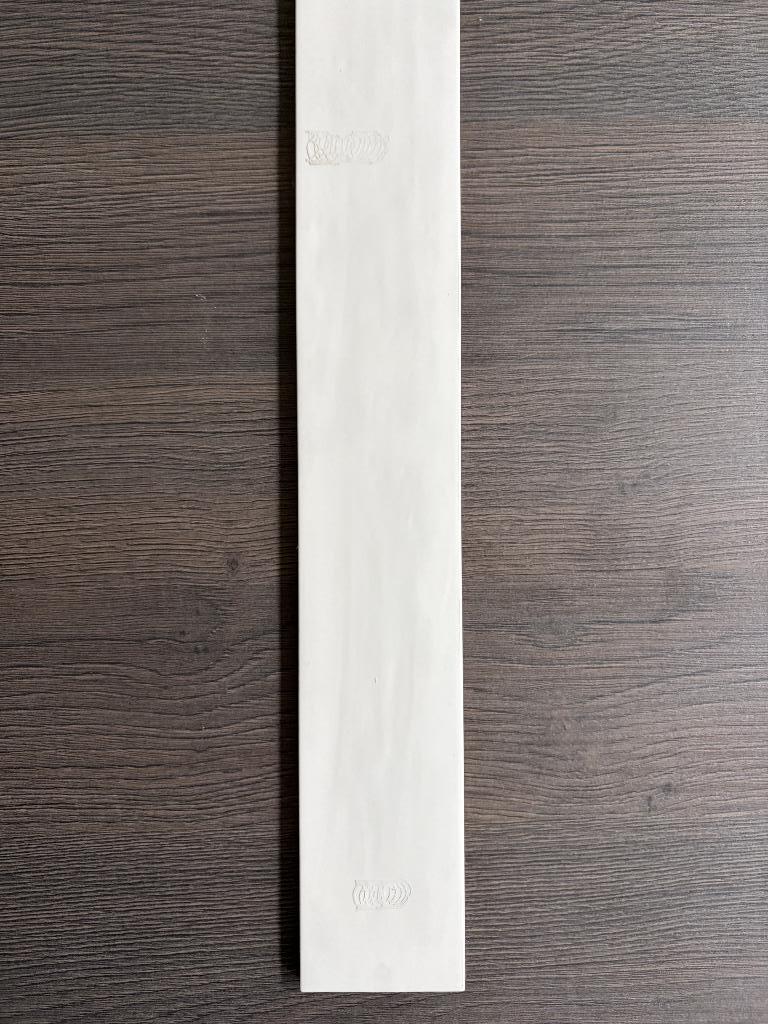 Wandtegel Manacor 6,5x40cm wit glans, Ophalen, Nieuw, Minder dan 20 cm, Minder dan 5 m²