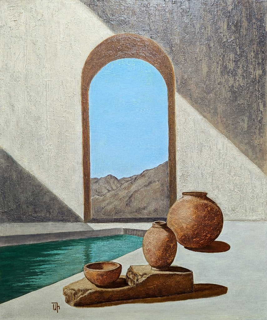 "Portaal"  Schilderij, Handgeschilderd, Overig onderwerp, Verzenden, Olieverf