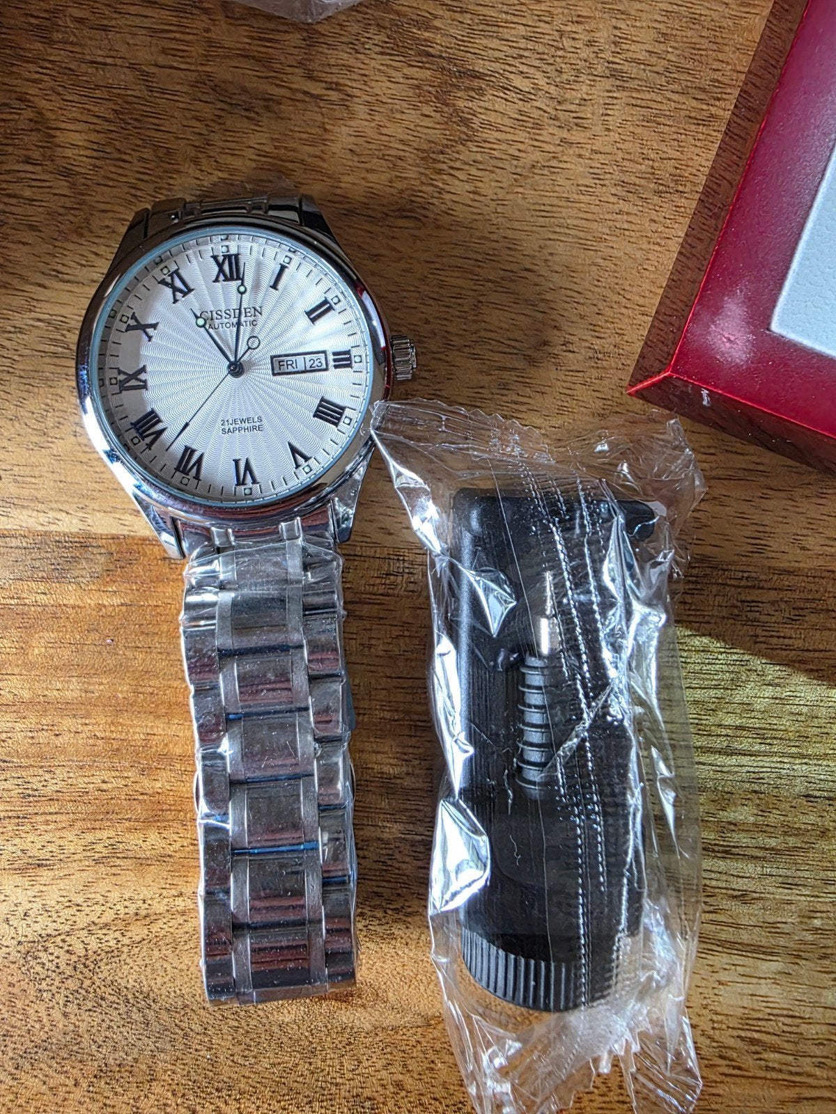 Stijlvol Herenhorloge - Nieuw in Doos, Overige merken, Staal, Staal, Polshorloge