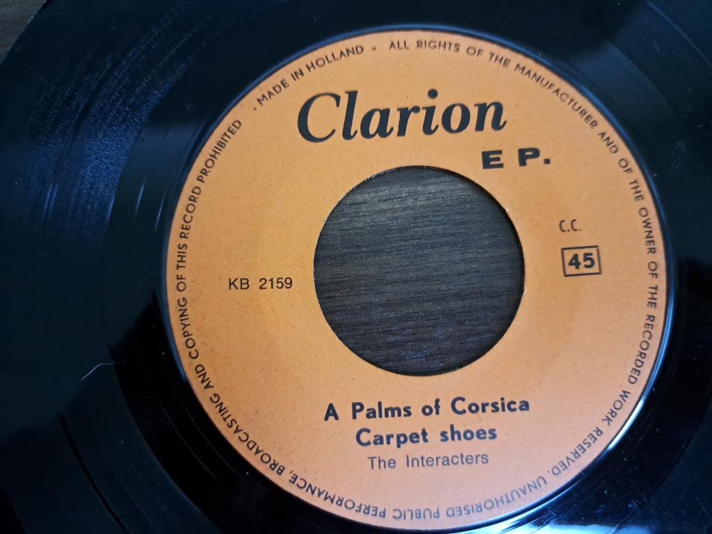 The Interacters – A Palms Of Corsica, 7 inch, Single, Ophalen of Verzenden, Zo goed als nieuw
