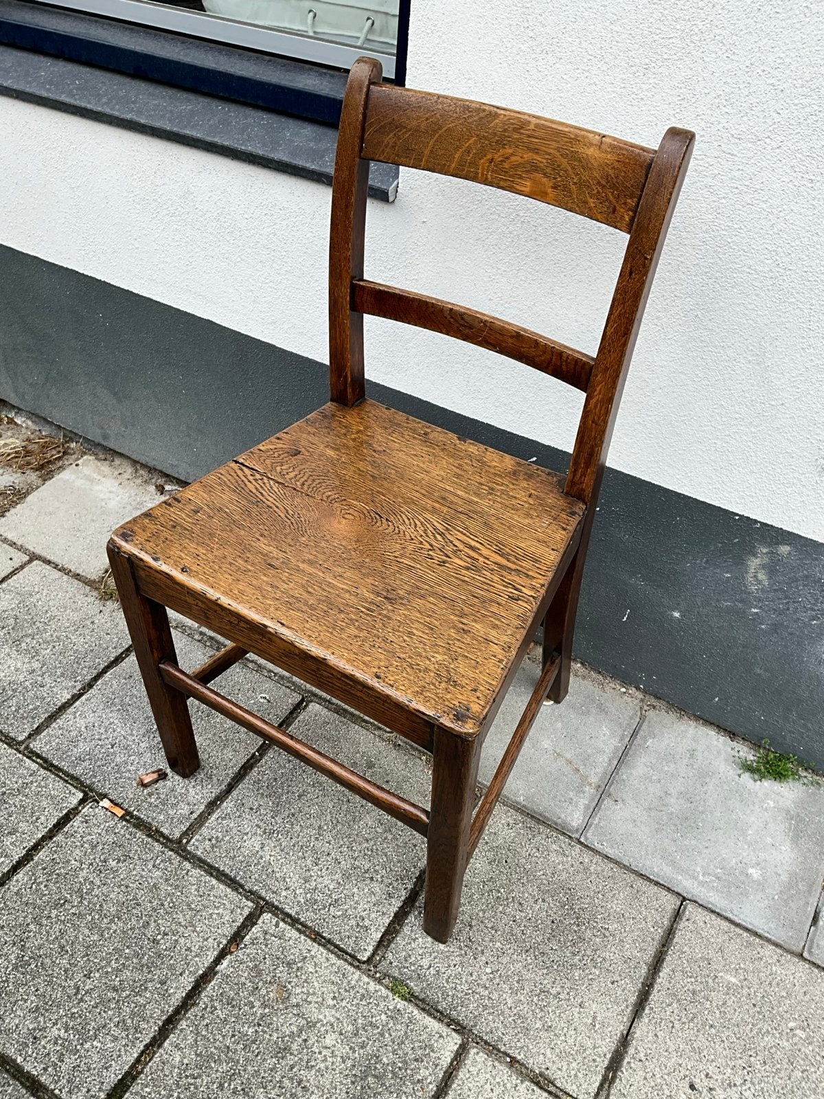 6 Antieke Eetkamerstoelen - Robuust Eikenhout, Antiek en Kunst, Ophalen