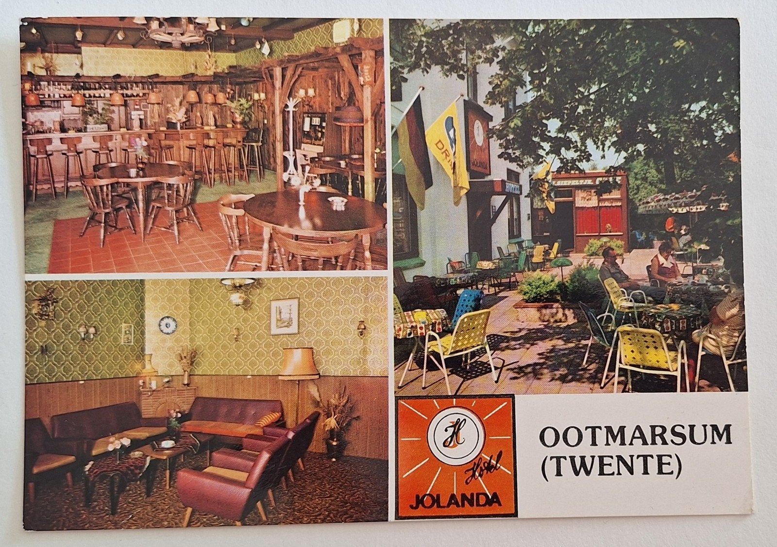 Ansichtkaart Hotel-Café-Bar Jolanda Ootmarsum Twente, Ophalen of Verzenden, 1960 tot 1980, Gelopen, Overijssel