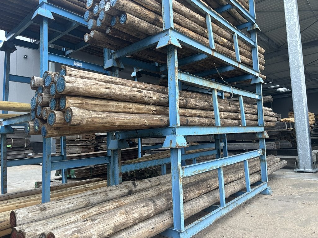 Cloeziana hardhout rondhout ronde  nieuwe palen klasse 1, Ophalen, Nieuw, Palen