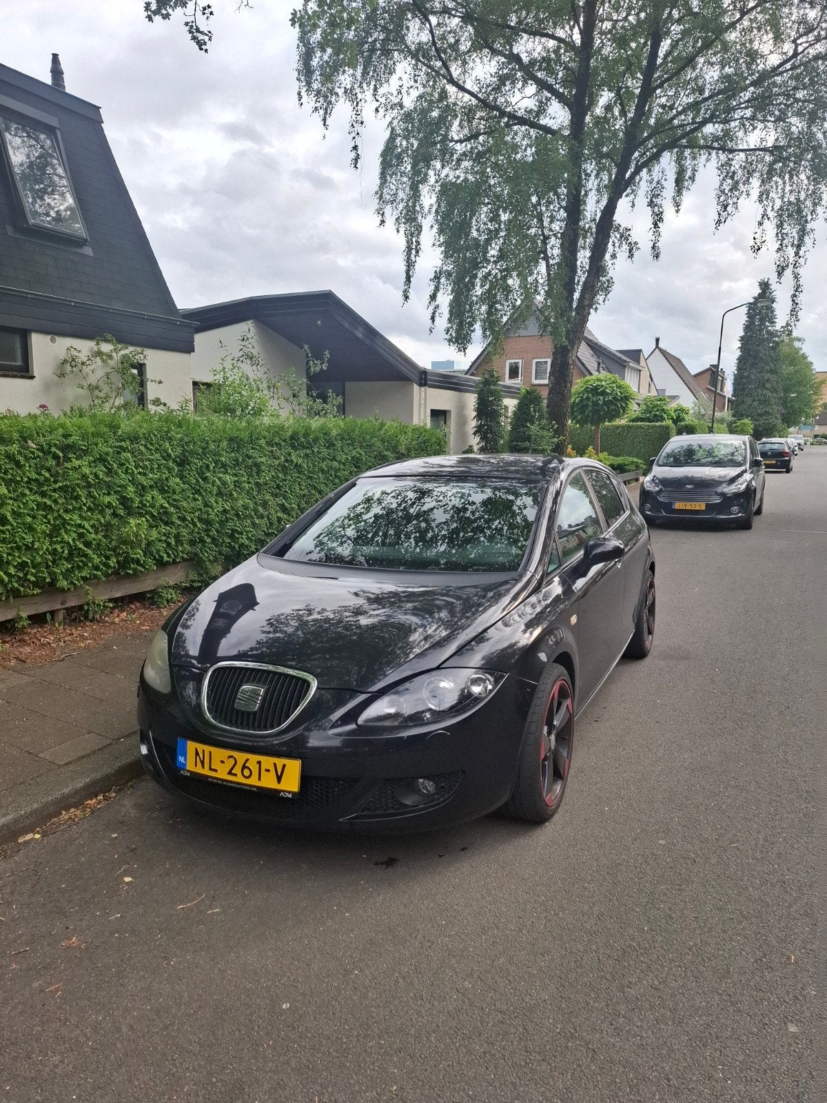 Seat Leon 1.6 75KW 2008 Zwart, Auto's, 4 cilinders, Leon, Zwart, 1200 kg