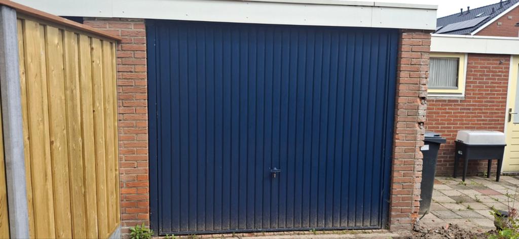 Blauwe Garagedeur - Gebruikt, Ophalen, Gebruikt, Garagedeur, Metaal