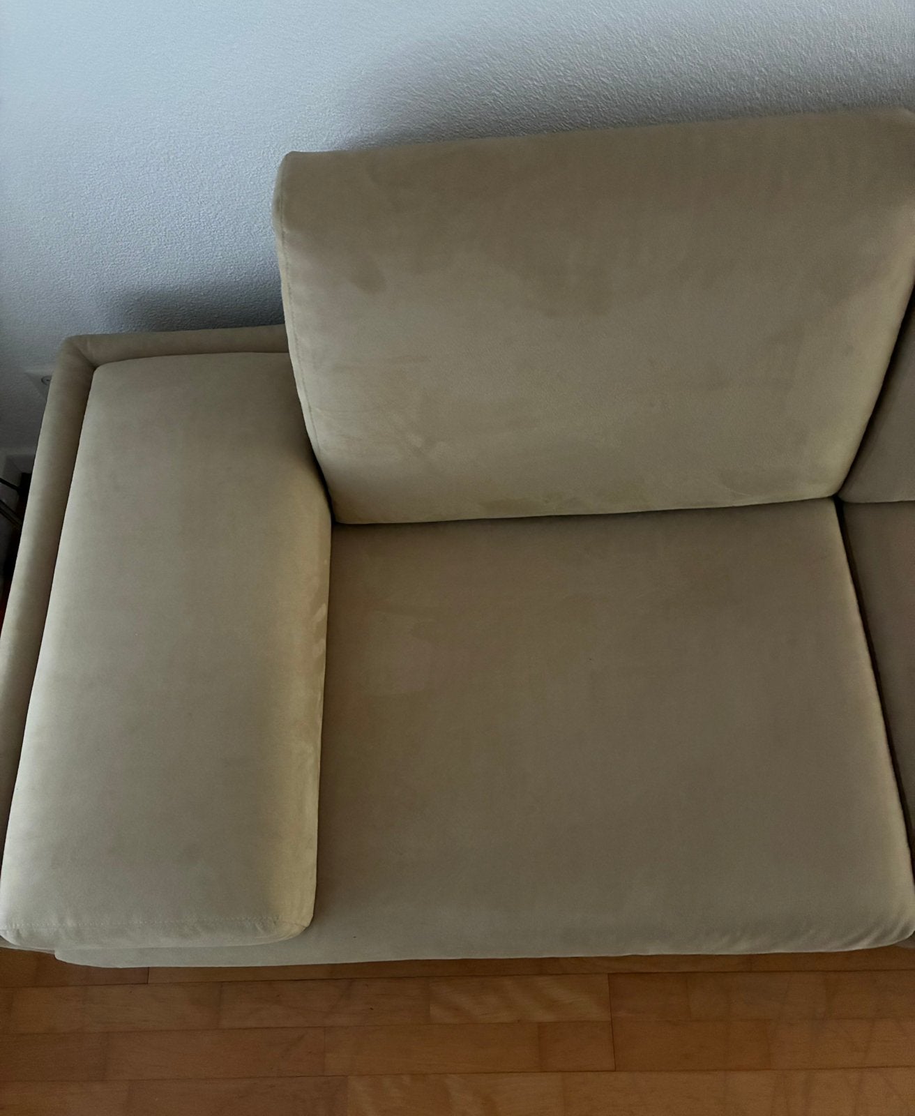 Zand / Beige Bankstel., Huis en Inrichting, Ophalen, Hoekbank, Zo goed als nieuw, Tijdloos