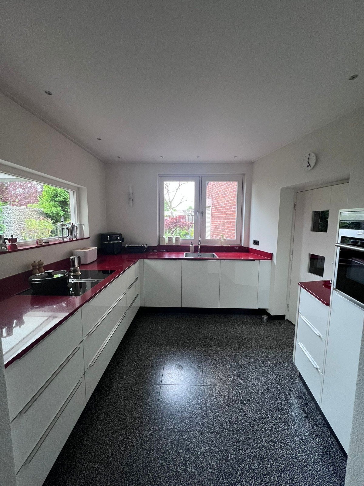 hoogglans wit keuken gedemonteerd, Ophalen of Verzenden, Gebruikt, Wit, Hoekkeuken