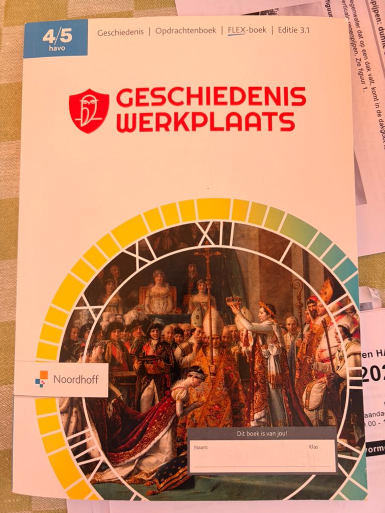 Nieuw geschiedenis werkplaats opdrachtenboek 4/5 havo, Boeken, Ophalen of Verzenden, Zo goed als nieuw, HAVO, Geschiedenis