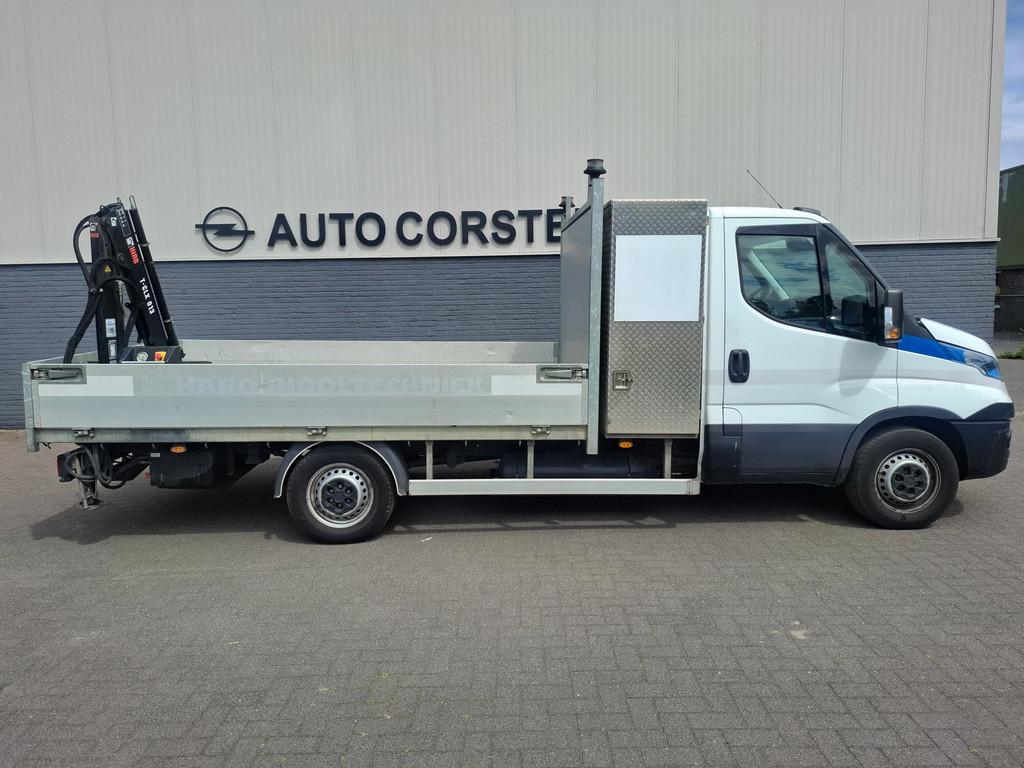 Iveco Daily 3.0I CNG AARDGAS Kraan wagen Open Laad bak AUT-6, Gebruikt, 4 cilinders, Iveco, Overige brandstoffen