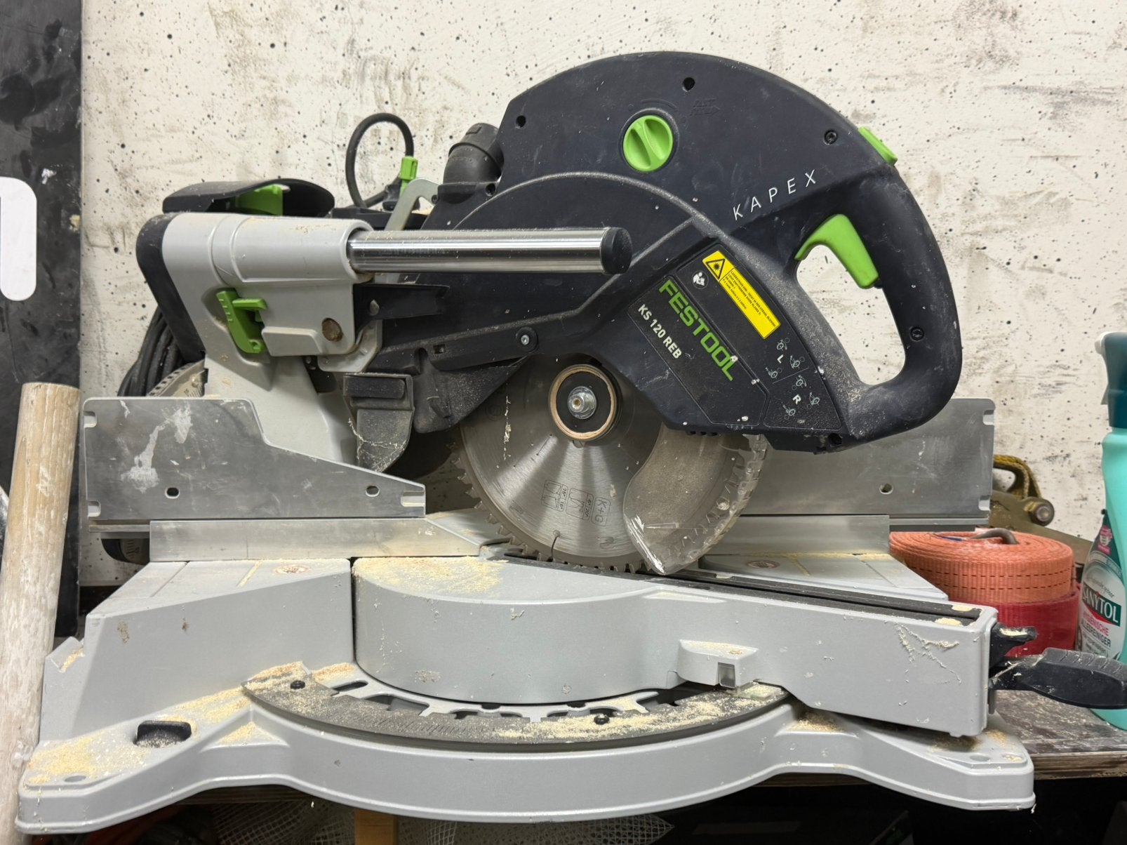 Festool kapex 120, Ophalen of Verzenden, Zo goed als nieuw, Afkortzaag, 30 tot 70 mm