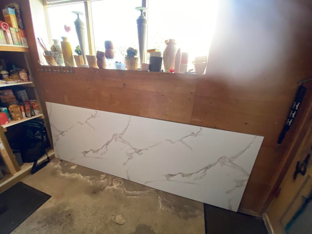Douche wandpeneel 260 x 90 cm marmer look van X2o, Ophalen, Nieuw