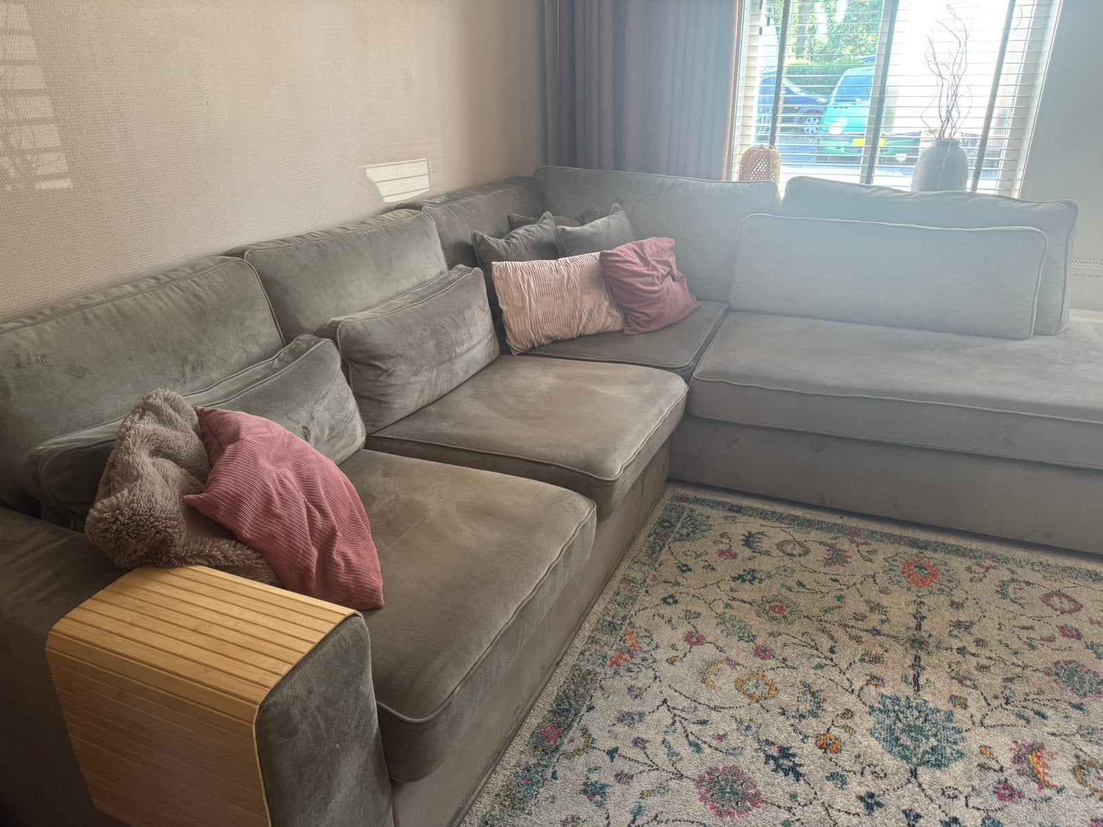 Hoekbank, Huis en Inrichting, Banken | Complete zithoeken, Ophalen, Gebruikt