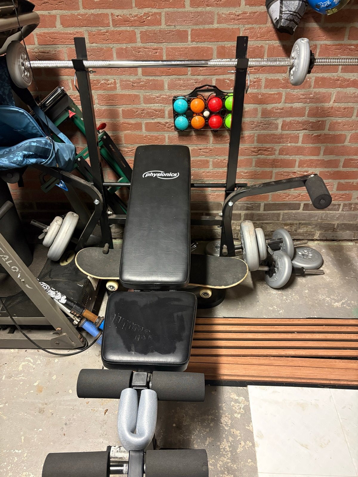 Physionics Bench Press - Fitnessbank (excl. gewichten), Ophalen, Gebruikt, Borst, Fitnessbank