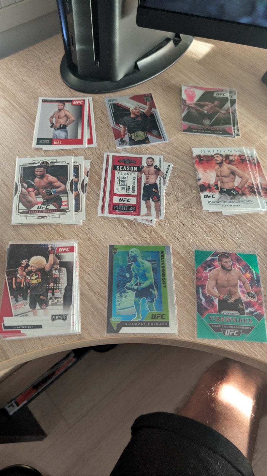 Grote collectie UFC-kaarten - Diverse vechters en sets, Hobby en Vrije tijd, Verzamelkaartspellen | Magic the Gathering, Ophalen of Verzenden