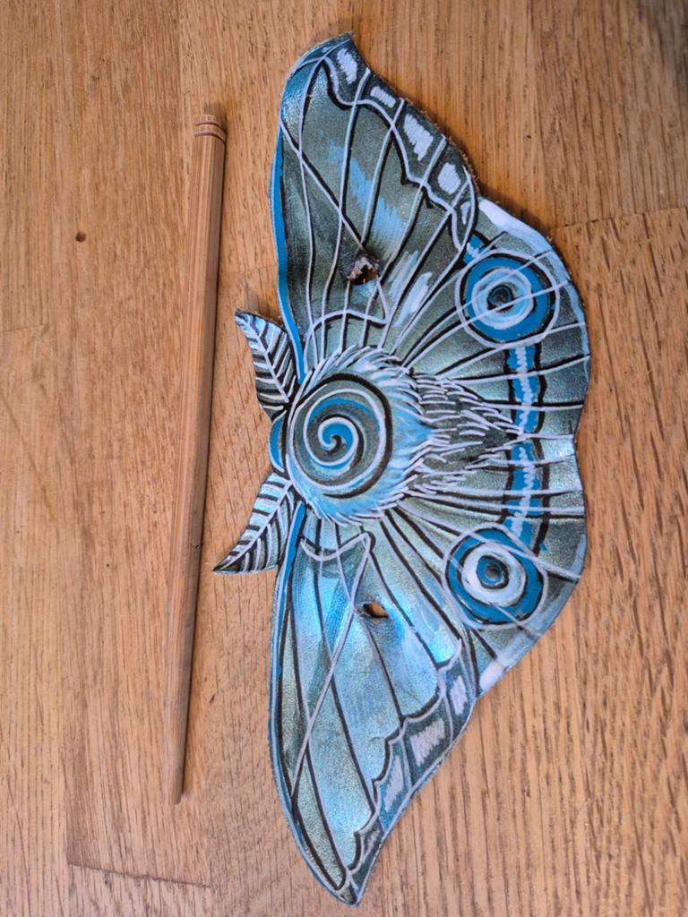Haarklem. Turquise Vlinder Vleugel, Ophalen of Verzenden, Zo goed als nieuw, Haarspeld