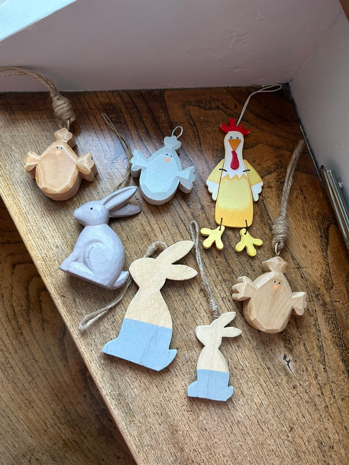 Pasen houten decoratiehangers, Diversen, Ophalen of Verzenden, Zo goed als nieuw