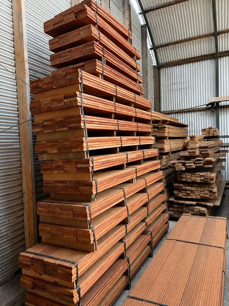 Tali Vlonderplanken 145x25 mm | €11,- p/m, Doe-het-zelf en Verbouw, Ophalen, Minder dan 25 mm, Nieuw, Plank