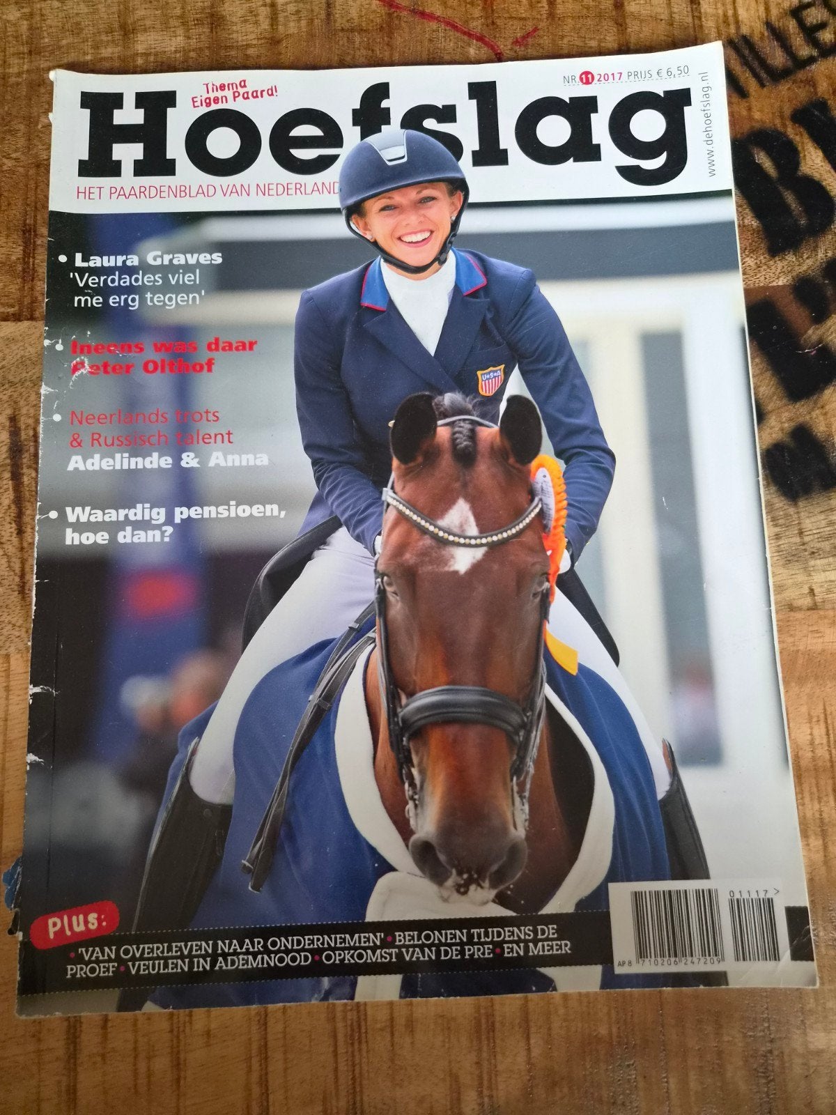 Hoefslag Magazine Nr. 11 2017 - Het Paardenblad, Ophalen of Verzenden, Gelezen, Overige typen