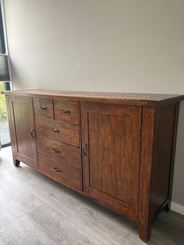 Houten dressoir kast (180x90x45), Antiek en Kunst, Antiek | Meubels | Kasten, Ophalen