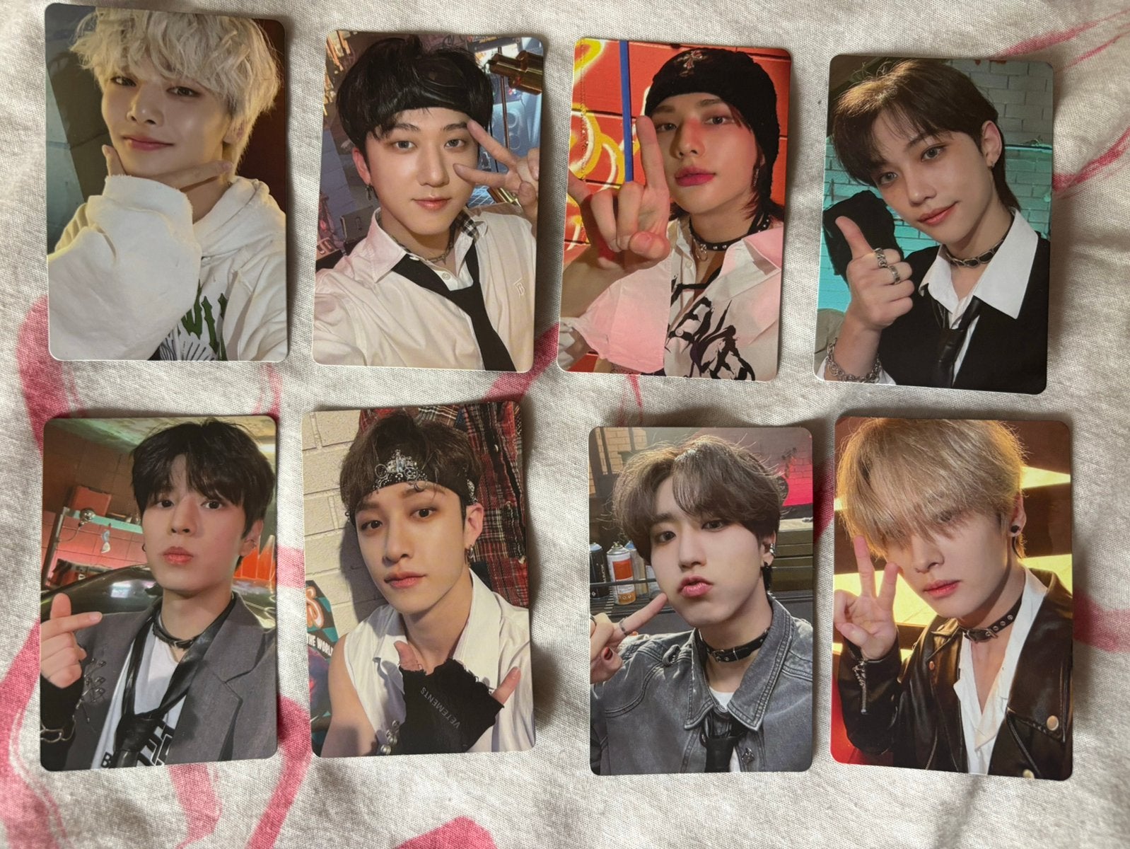 SET stray kids maxident apple music pob photocard pc, Ophalen of Verzenden, Zo goed als nieuw, Foto of Kaart