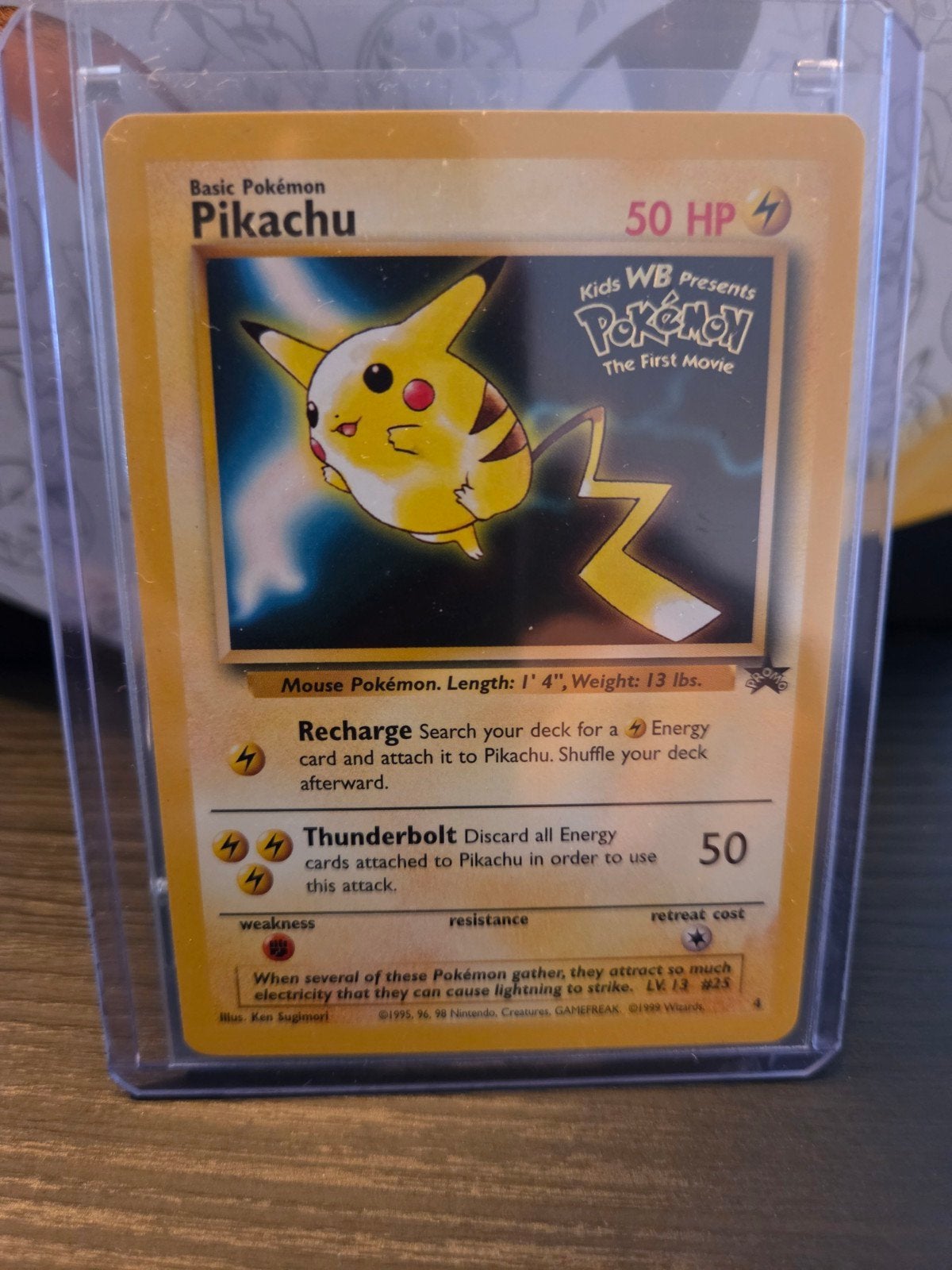 Pikachu Pokémon Movie Promo Kaart, Ophalen of Verzenden, Zo goed als nieuw, Losse kaart