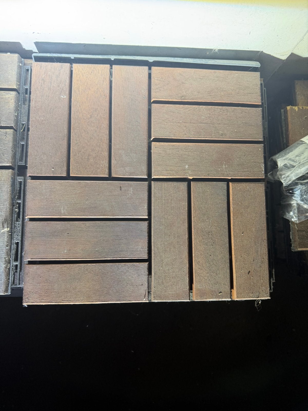 116 IKEA Runner vlonders - alles in één keer te koop, Tuin en Terras, Terrasdelen en Vlonders, Ophalen, Gebruikt, Hout