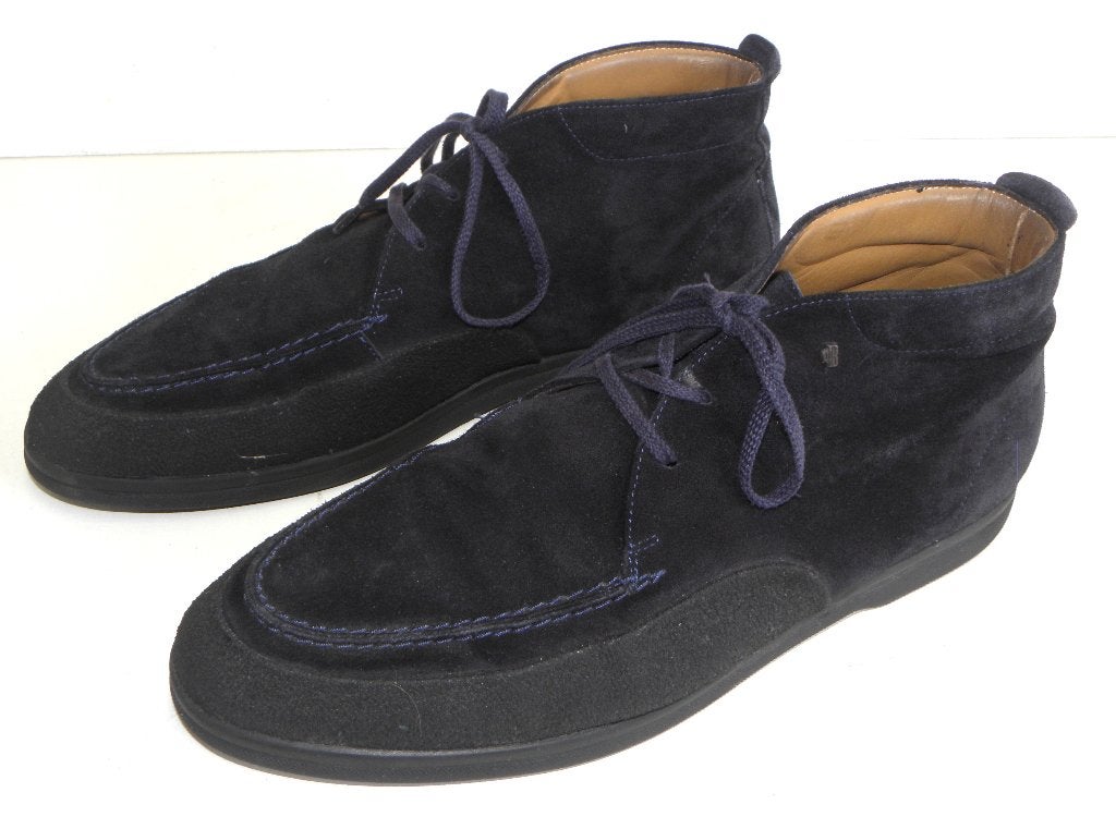 Sportieve blauwe Suède Van Bommel veterschoen maat 9½ H, Blauw, Ophalen of Verzenden, Zo goed als nieuw, Van Bommel
