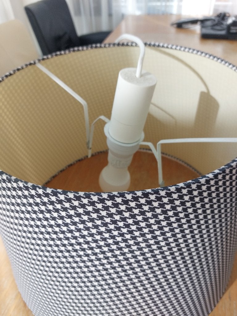 Lamp, Ophalen, Gebruikt, Textiel, Retro