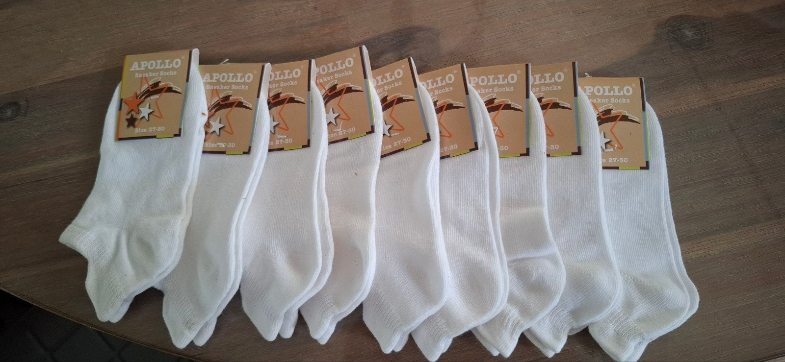 Naadloze enkelsokjes maat 27-30, 80% katoen, Apollo, Jongen of Meisje, Nieuw, Ophalen of Verzenden