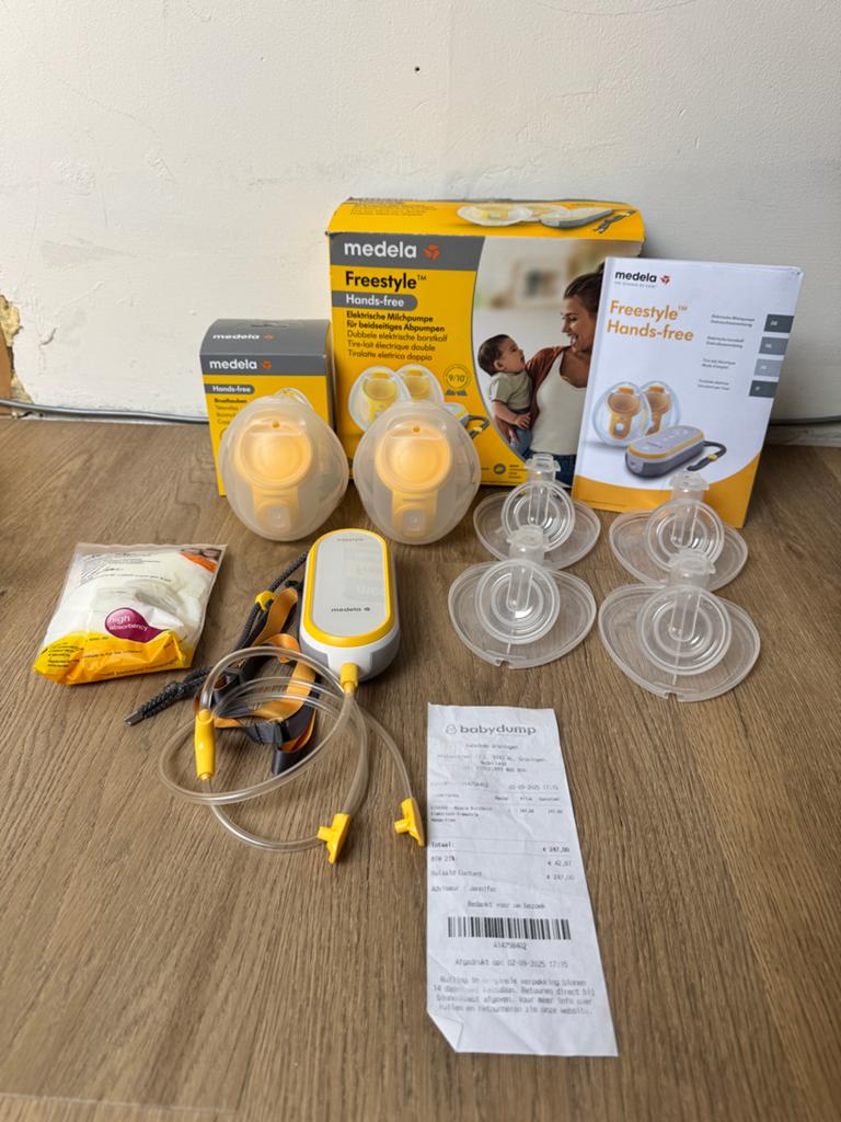 Medela Freestyle Hands-Free borstkolf - Zeer netjes, Ophalen of Verzenden, Zo goed als nieuw, Borstkolf