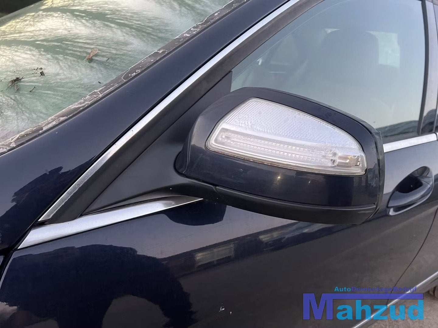 MERCEDES C KLASSE W204 Blauw C359 links spiegel 2007-2011, Gebruikt, Mercedes-Benz AG, Mercedes-Benz, Ophalen of Verzenden