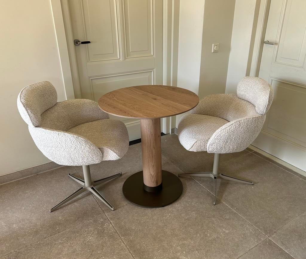 PMP Furniture eetkamerstoel Diana Beige nieuw 18ST, Ophalen, Overige kleuren, Zo goed als nieuw, Stof