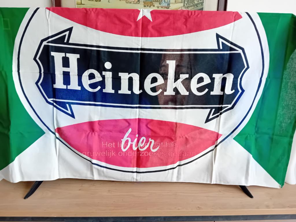Heineken vlag, Ophalen of Verzenden, Gebruikt, Overige typen, Heineken