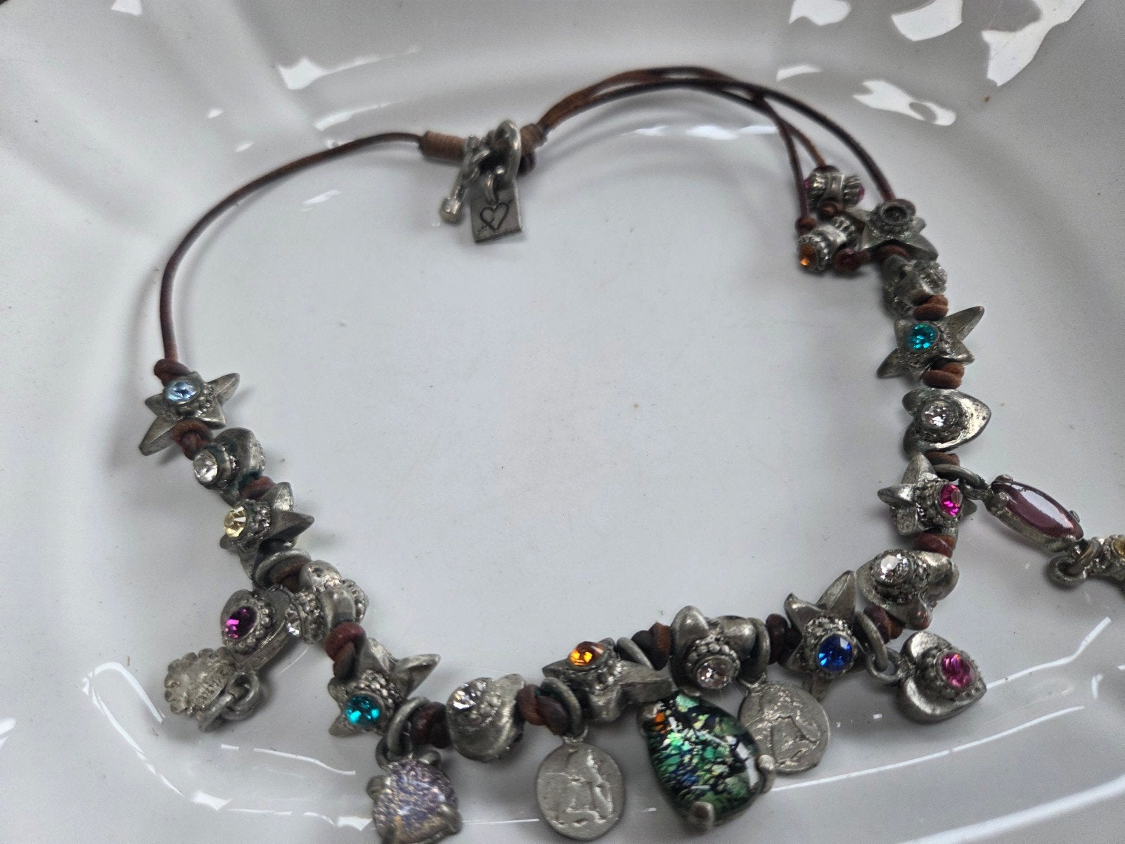 vintage otazu collier, Verzenden, Gebruikt, Zilver, Overige materialen