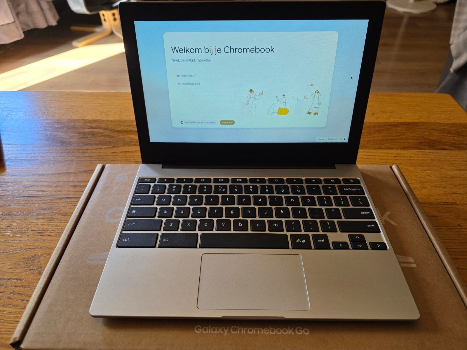 Samsung Chromebook Go, Computers en Software, Chromebooks, 4 GB of minder, Ophalen of Verzenden, Zo goed als nieuw, Samsung Galaxy Chromebook go